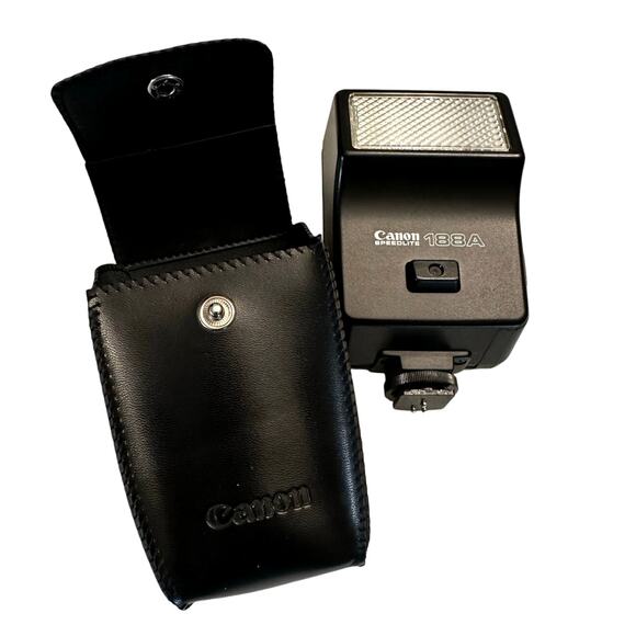 Canon AE-1 SLR Film Camera + Canon FD 50 mm 1:18 Lens + Speedlite 188A Flash - Picture 5 of 8